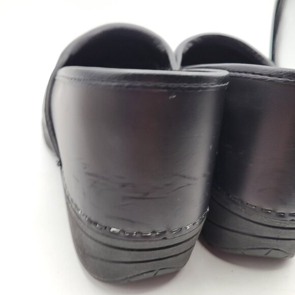 Dansko XP 2.0 Clogs Black Leather Comfort Shoes Arch Support Womens 41 (10.5-11) - Picture 13 of 15